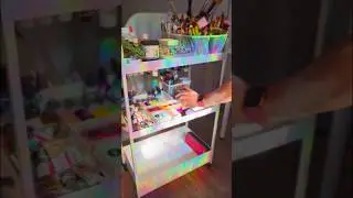 Organize my art trolley with me 🌈#ikeatrolley #artcart #arttrolley #artorganization #organizewithme
