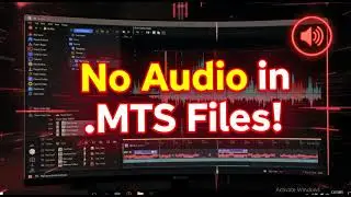 How to fix no audio in  MTS files on Windows using DaVinci Resolve1
