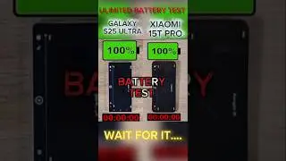 ☠️💀GALAXY S25 ULTRA VS XIAOMI 15T PRO☠️💀 BATTERY TEST!!!!