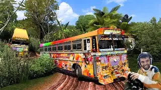 අලුතෙන් හැඩවුන බස් | ETS2 multiplayer convoy| #ets2 #busgames #laahiru