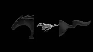 Ford mustang logo rev animation for edits #mustang #logo #edits