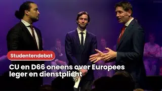 Studentendebat: Europees leger en herinvoering dienstplicht