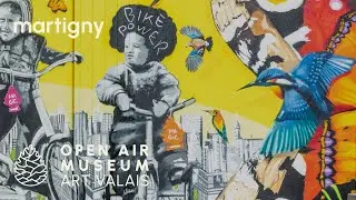MARTIGNY ◉ JASM ONE - &lsquo;Bike Power&rsquo; mural street art  | Art Valais OPEN AIR MUSEUM
