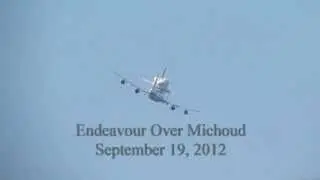 Shuttle Endeavour Flyover of the Michoud Assembly Facility