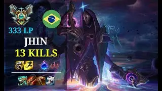 Jhin Mid vs LeBlanc - 13 kills - Mestredaspinks BR Grandmaster (333 LP) Patch 11.5