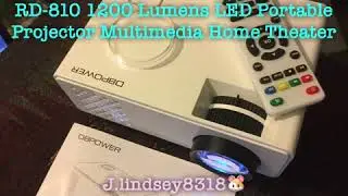 DBPOWER RD-810 1200 Lumens LED Portable Projector