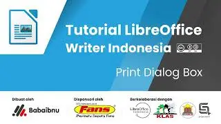 Tutorial LibreOffice Writer Indonesia - Print Dialog Box