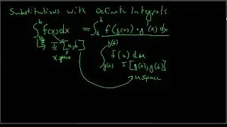 5.6 Definite Integrals and the Substitutions Method
