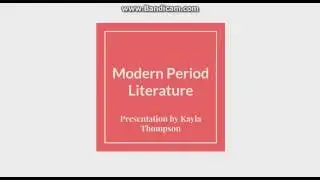 Modern Period Literature