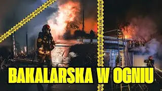 Groźny pożar na Bakalarskiej. Kontenery stanęły w ogniu