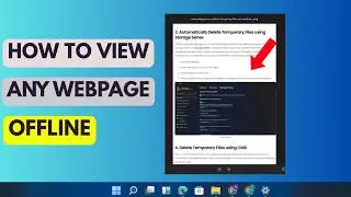 How To Save an Entire Webpage To View OFFLINE - Easy Guide