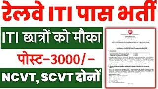 Eastern Railway Recruitment 2022 | Eastern Railway Apprentice bharati | ITI Government jobs 2022