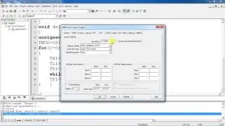 Squarewave genaration using 8051 microcontroller with Keil IDE Proteus simulation