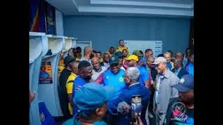 🔴DIRECT - LE PRESIDENT FELIX TSHISEKEDI ACCUEIL LES JOUEURS APRES LA QUALIFICATION