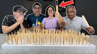 TENTE ENCONTRAR O PALITO PREMIADO NO MEIO DE 300 PALITOS NORMAIS!!! - Família Velhote