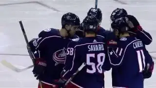 Savard opens the scoring (10/30/2017 BOS vs. CBJ)