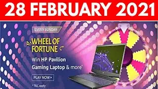 Amazon Wheel of Fortune Quiz Answers today | Wheel of fortune Quiz Answers Amazon | wheel of fortune