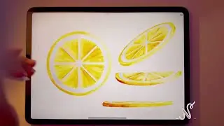 Procreate tutorial : lemon slices