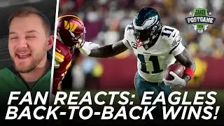 Реакция болельщиков Eagles на победу Commanders, чемпионство NFC East (два матча против двух кома...