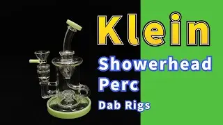 Klein Showerhead Perc Recycler Heady Glass Bong Torus Glass Oil Dab Rigs ShareBongs Product Review