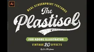 Create a vintage plastisol aged t-shirt effect