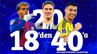 HER YAŞIN EN DEĞERLİ 3 FUTBOLCUSU 18'den 40'a