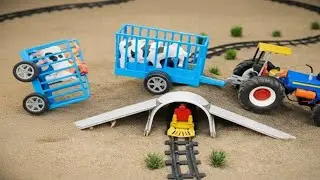 Diy Mini Truck Test Mini Bridge with Cow After Result Mini Strong Bridge Science project 