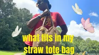 A straw bag is a summertime must have! #whatsinmybag #strawbag #weoutside #pursecollection #WIMB