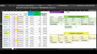 EXCEL 5 CONTAR.SI.CONJUNTO SUMAR