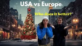 European Residents visit USA Christmas Markets in Detroit, Michigan