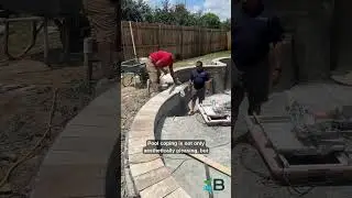 What is pool coping?