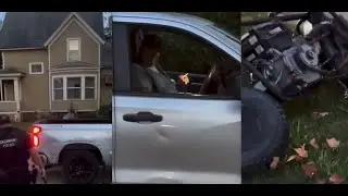 Saginaw police just let a wasted white driver run down a black 👦🏿 on a bike get back into his car...