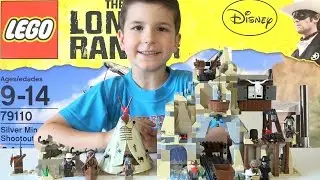 Lego The Lone Ranger Silver Mine Shootout review / Lego set 79110 / Лего на kids channel SanSanychTV