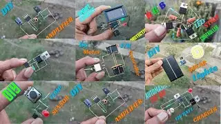 TOP 9 ELECTRONIC PROJECTS WITH 6V SOLAR PANEL, 12V RELAY, IRFZ44N MOSFET, TRANSISTOR BC547 & TIP41C