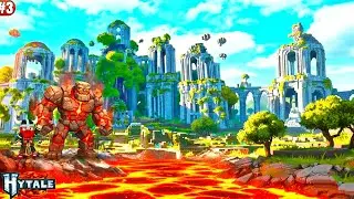 I Found A Gaint Lava Monster And Almost Stuck In Cave - HYTALE - Part 3 