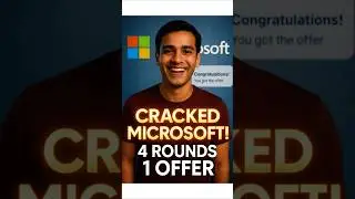 My Microsoft Interview Experience | 4 Rounds to a Job Offer #shorts #Microsoft #joboffer #telugu