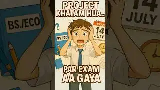 Bestie Ki Help Se Project Khatam&hellip;Par 14 July ko to ?😭#cbseproject #cbse2026 #shorts #exam#examvibes