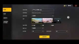 create to a custom in 2minfor garena free fire