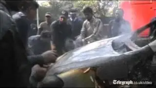 Aftermath of Israeli embassy car bomb in New Delhi