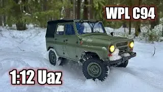 1:12 UAZ First run -  Snow offroad  - WPL C94