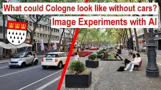 Image experiments with AI. What could Cologne look like without cars?