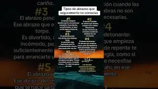 Tipos de abrazos 🫂 #exito #consejos #psicologia #animos #tiempos #datos #abrazos #frases