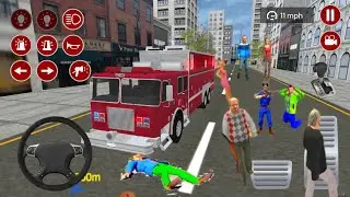 REAL FIRE TRUCK DRIVING SIMULATOR 2022-NEW FIRE FIGHTING FIREMAN'S DAILY JOB-ANDROID GAMEPLAY