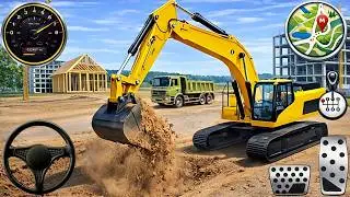 👷City Road Construction Simulator 3D 🚧 | Heavy Excavator & Truck - Android Gameplay