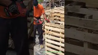 The hard part of the pallet business! #palletbusiness #pallets #subscribe #shorts #anotherside #ark
