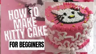 Hello kitty cake design | step by step tutorial | how to make hello kitty cake