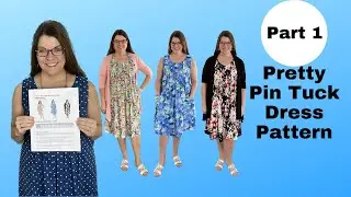 Dress That Hides The Tummy, Pin Tuck Dress Pattern #prettypintuckdress