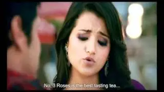 Vikram Trisha 3 Roses ad with subtitles in English