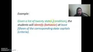 Formulating Objectives