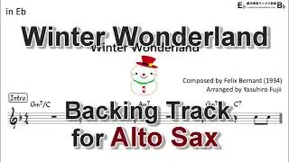 Winter Wonderland - Backing Track with Sheet for Alto Sax